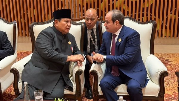 الرئيس السيسي ونظيره الإندونيسي يبحثان آخر تطورات حرب إيران ويؤكدان ضرورة حماية حرية الملاحة البحرية